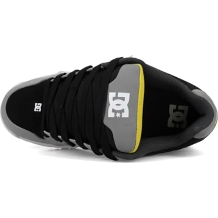DC Shoes DC Coiler, Lederschuhe für Herren mit atmungsaktivem Mesh-Obermaterial, grau-schwarz, Größe 11 (UK) / 46 (EU) / 12 (US) – Bild 5