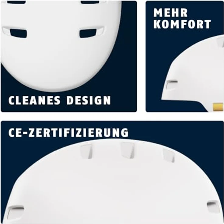 ABUS Fahrradhelm XOXO, Cityhelm im Skater-Look für Skateboard, Fahrrad und Scooter, optimiertes Kinnpolster, Größe S, Weiß – Bild 4