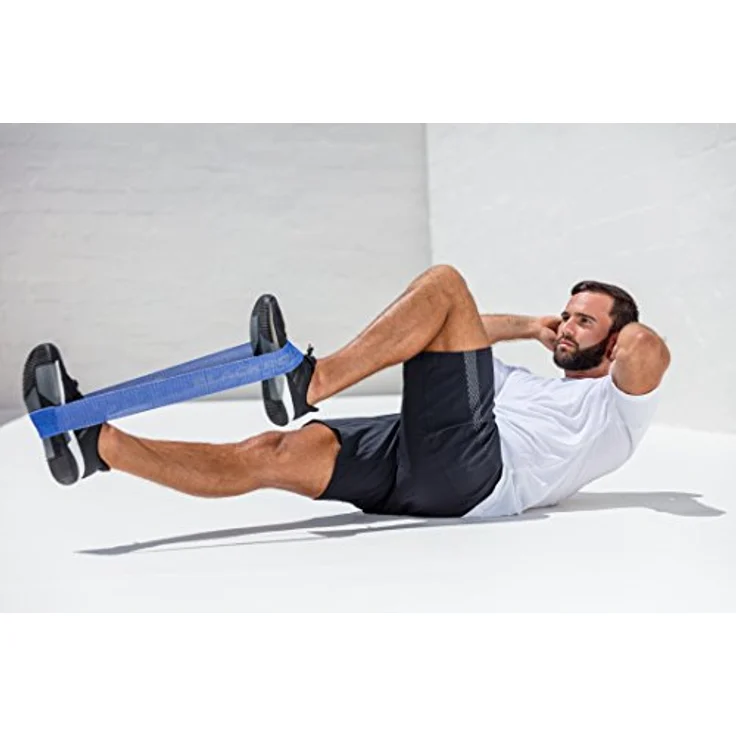 BLACKROLL® Loop Band Set (3er), Fitnessband Set für funktionales Training mit hautfreundlichen Trainingsbändern in 3 Stärken: leicht (orange), mittel (grün) & stark (blau), Made in Germany – Bild 2