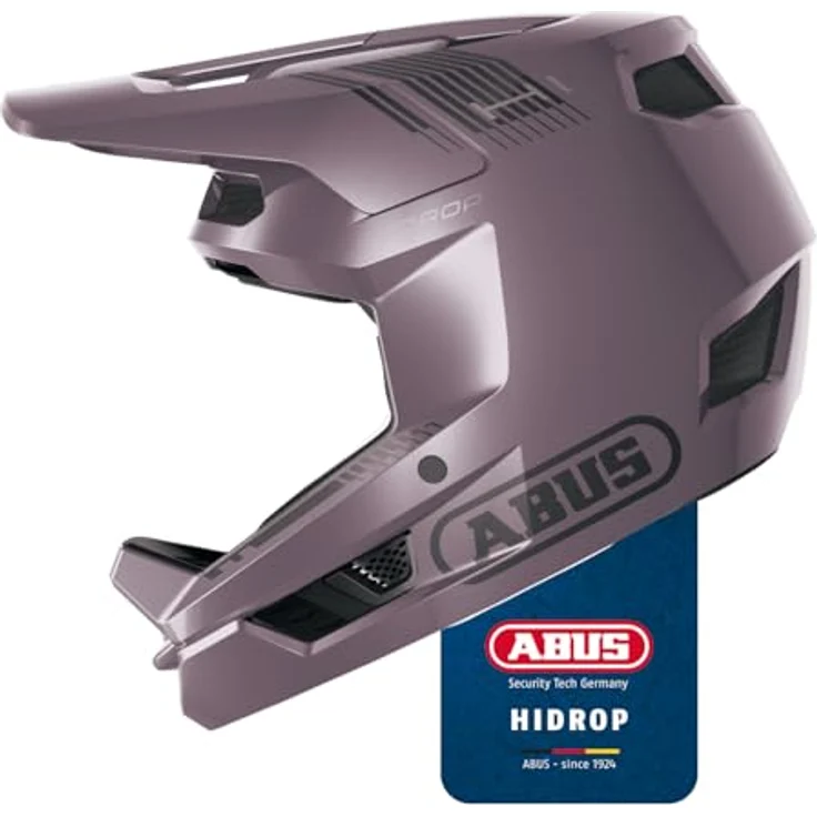 ABUS HiDrop Downhill Helm, ASTM-er Fullface Helm mit ABS-Außenschale für MTB, lila, Größe L – Bild 1