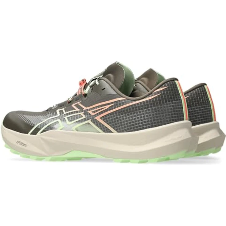 ASICS FUJI LITE 7 M Trail-Laufschuhe, robuste Konstruktion für ganztägigen Komfort, Khaki Neonrosa, EU 43.5 – Bild 5
