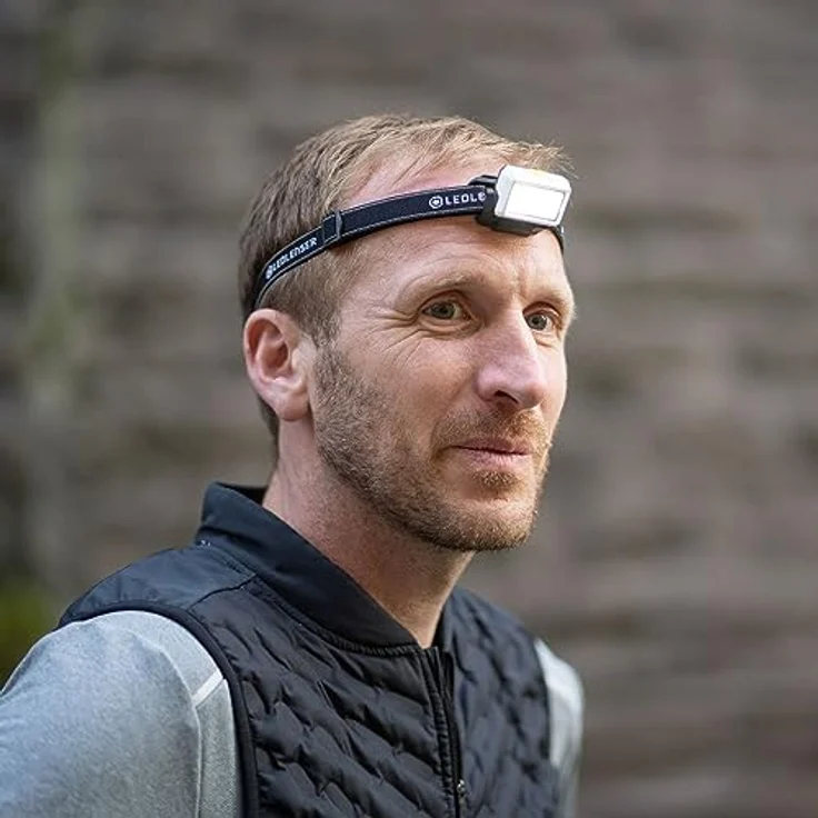 Ledlenser NEO5R, aufladbare Laufsport-Stirnlampe mit 600 lm, blau – Bild 7