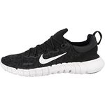 Nike Free RN 5.0 Next Nature Damen Laufschuhe, schwarz, sockenähnliche Passform, leicht, 36,5