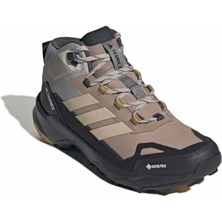 adidas TERREX TERREX SKYCHASER AX5 MID GORE-TEX Wanderschuh, Größe 44 EU, Core Black / Sand Green / Chalky Brown – Bild 3
