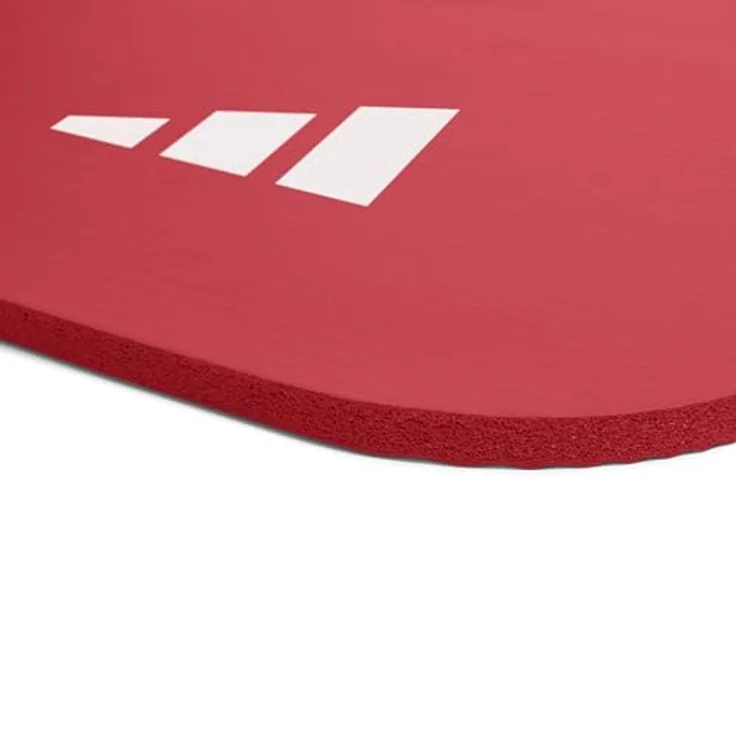 adidas Performance Fitnessmatte, 10mm, rot, rutschfest mit geriffelter Unterseite für optimale Stabilität – Bild 6