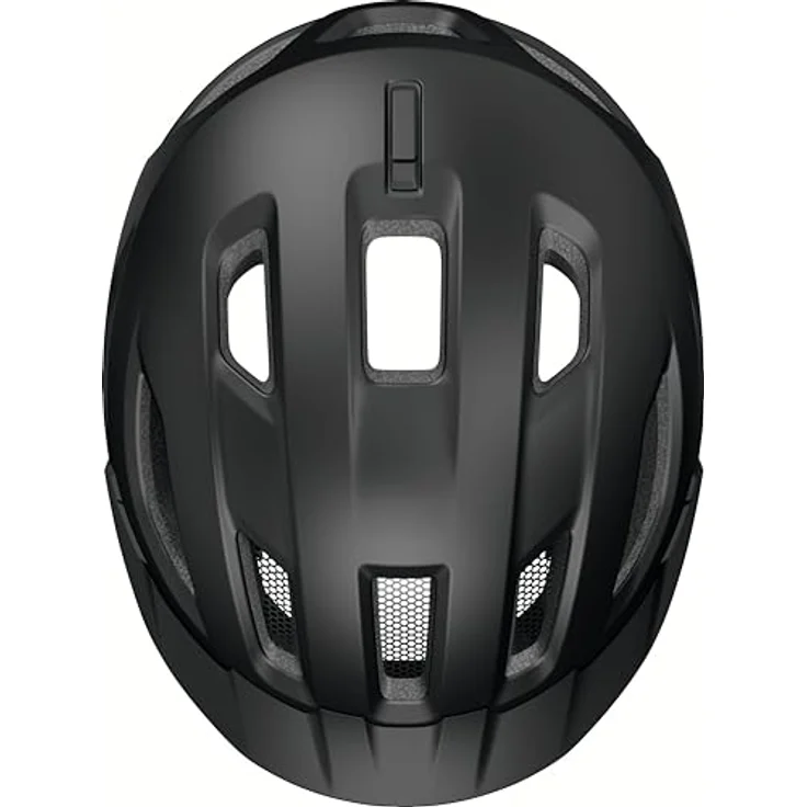 ABUS Urban-I 4.0 LR, Fahrradhelm mit Zopf-Öffnung, Schirm, magnetischem Verschluss, light ready für Rücklicht-Nachrüstung, Größe L, schwarz – Bild 5