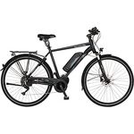 Fischer E-Bike Trekking VIATOR ETH 1861, Elektrofahrrad für Damen und Herren, 55 cm RH, Mittelmotor 80 Nm, 48 V Akku, schwarz matt