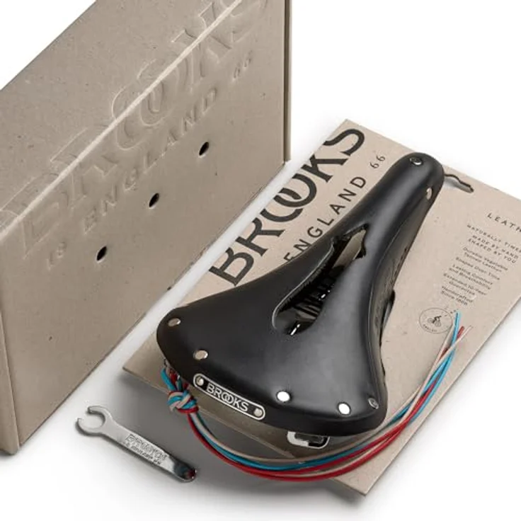 Brooks England Imperial, Ledersattel mit verchromtem Sattelgestell für Damen und Herren – Bild 8
