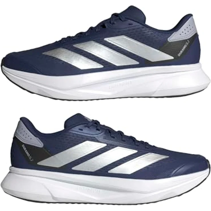 adidas Duramo SL 2 Laufschuhe, Mesh-Obermaterial, LIGHTMOTION Zwischensohle, dunkelblau/silber metallic, EU 47 1/3 – Bild 11