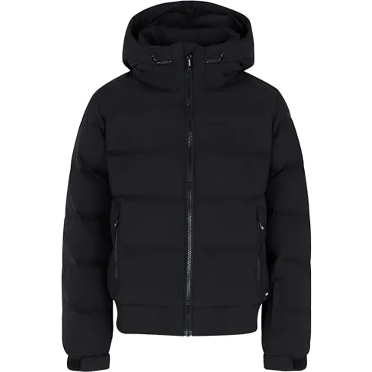 Protest PRTELINY JR, Kinder Schneejacke in True Black mit PFC-freier, wasserabweisender Beschichtung und 10.000 mm Wassersäule, Größe 140