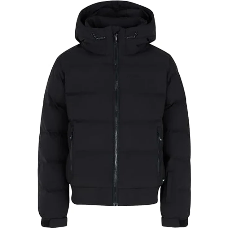 Protest PRTELINY JR, Kinder Schneejacke in True Black mit PFC-freier, wasserabweisender Beschichtung und 10.000 mm Wassersäule, Größe 140 – Bild 1