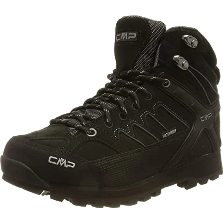 CMP Herren Trekking Schuh Moon Mid WP, Wasserfester High-top Wanderschuh aus Wildleder und beschichtetem Leder, Braun – Bild 1
