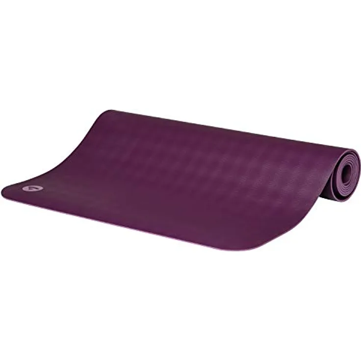 Bodhi Yogamatte ECO PRO | 100% Naturkautschuk | Extrem Rutschfest | 100% natürlich & ökologisch | Profi-Matte für Yoga & Pilates | Ideal für dynamisches Yoga | 185 x 60 x 0,4 cm | violett