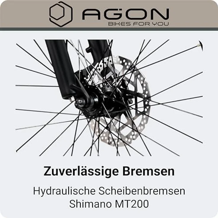 Agon Alpha E Bike Mountainbike Herren oder Damen 27,5 Zoll Pedelec 170 - 190 cm, sunrise black metallic – Bild 10