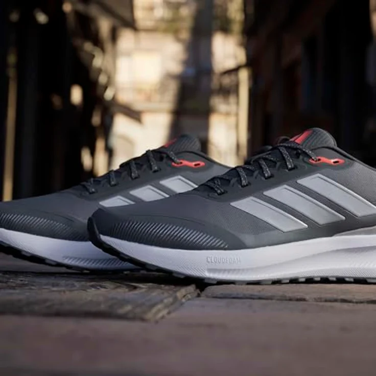 adidas Running Shoes JI4084, Laufschuhe mit wasserabweisendem Obermaterial und Cloudfoam Dämpfung, schwarz, Größe 41 1/3 – Bild 23