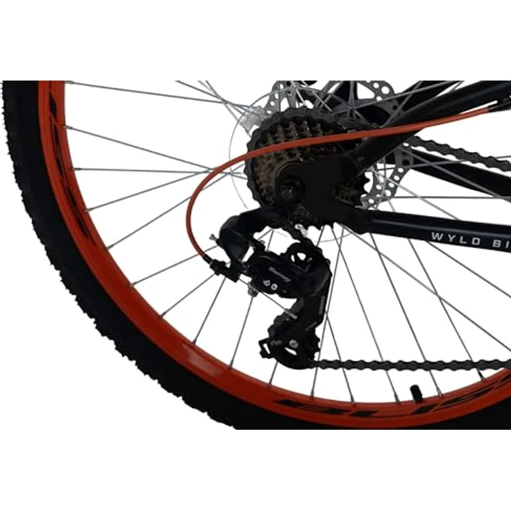 WYLD Mountainbike Fully 26'' Bliss, 21 Gänge, RH 47 cm, sportliches Design, mechanische Scheibenbremsen, geeignet für Körpergröße 170-185 cm – Bild 4