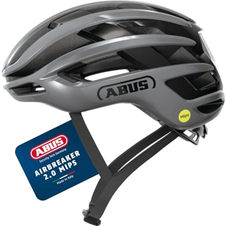 ABUS Rennradhelm AirBreaker 2.0 MIPS, leichter Fahrradhelm mit optimierter Belüftung, Aerodynamik und Komfort, ilber, Größe M (54-58 cm) – Bild 1