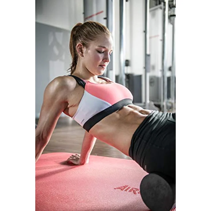 Airex Fitline 180, Yogamatte, 10 mm, pink, mit Sanitized-Hygieneschutz, rutschsicher und leicht aufrollbar – Bild 3