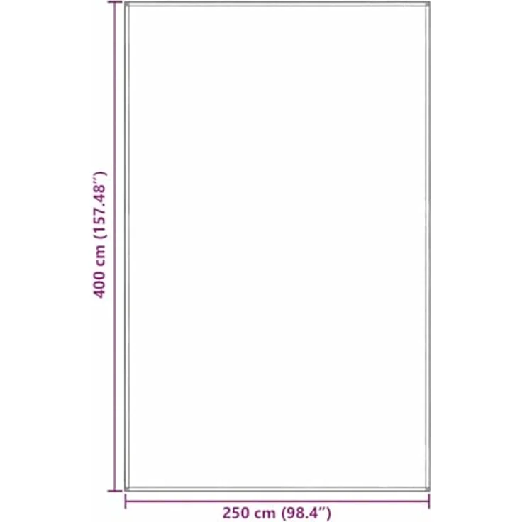 vidaXL Großer Outdoor-Zelt Zubehör, Lichtgraue Polyester Teppichmatte 250 x 400 cm, Wetterfest und Robuste Abdeckung für Camping und Aktivitäten – Bild 3