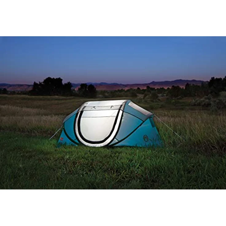 Coleman Fast Pitch Pop Up Zelt Galiano 4, Campingzelt 4 Personen, wasserdicht WS 2.000mm, grau – Bild 5
