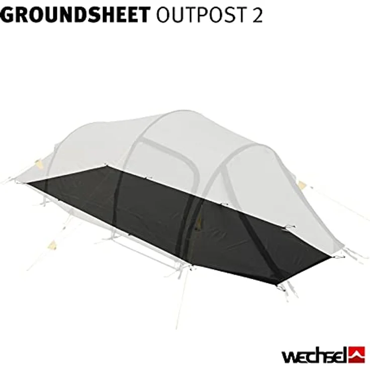 Wechsel Outpost 2 Groundsheet Zeltunterlage schwarz - Robust, wasserabweisend, 7.000 mm Wassersäule – Bild 2