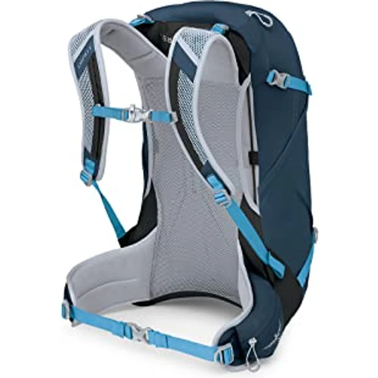 Osprey Hikelite 28 Atlas Blue M/L, Wanderrucksack mit gespannter Mesh-Rückenplatte und praktischem Reißverschlusszugang – Bild 4