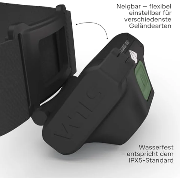 Silva Stirnlampe Scout 3X, batteriebetrieben mit 300 Lumen, 2 Helligkeitsstufen, Weiß & Rot, wasserfest, für Outdoor-Sportarten – Bild 2