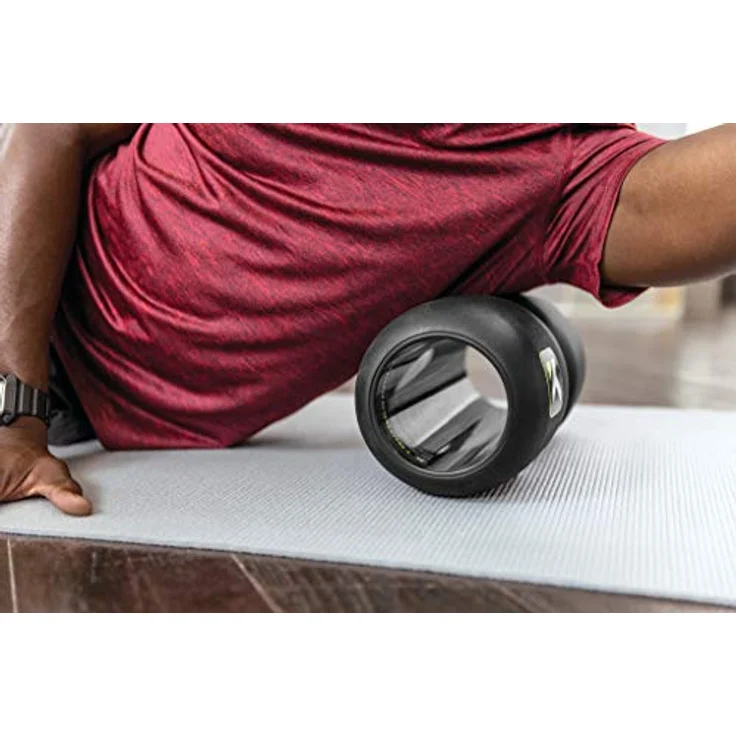 Trigger Point Therapy Channel Roller Foamroller, schwarz für effektive Triggerpunkttherapie und Muskelregeneration – Bild 9