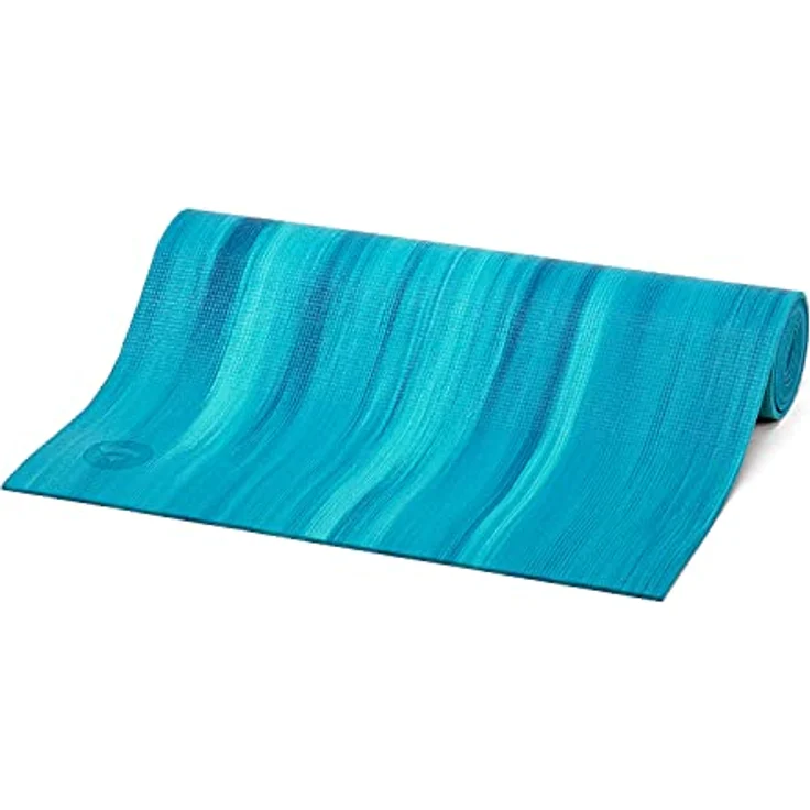 Yogamatte GANGES mit OEKO-TEX, Allround-Matte für Yoga, Gymnastik & Pilates mit guter Dämpfung, griffig und rutschfest in 5 bunten Farben (blau/aqua) – Bild 1