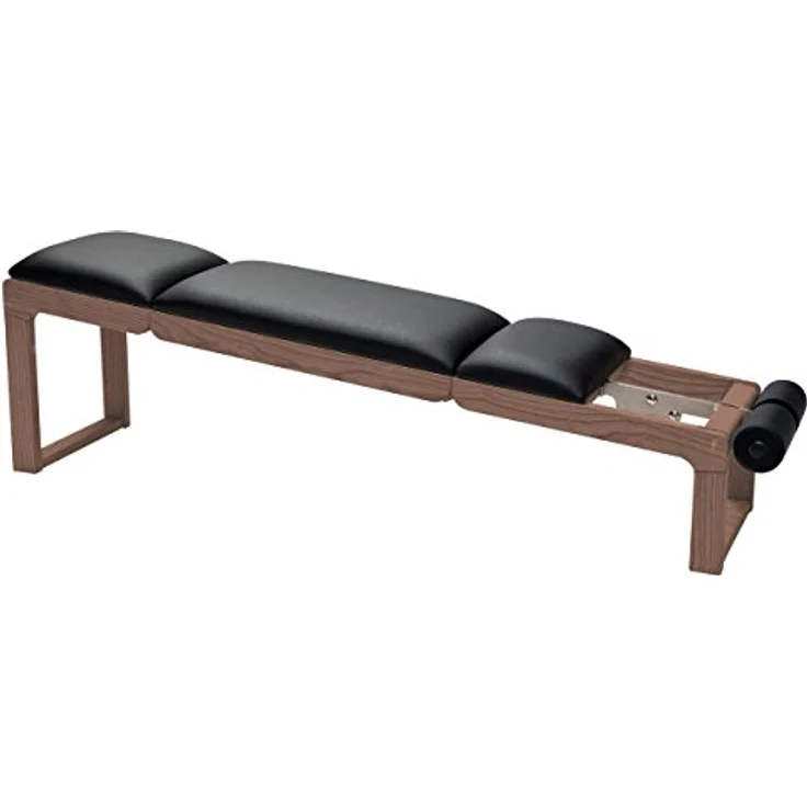 NOHrD TriaTrainer, Multifunktionaler Bauch- und Rückentrainer, Nussbaum, Kunstleder, max. 150 kg Belastbarkeit – Bild 4