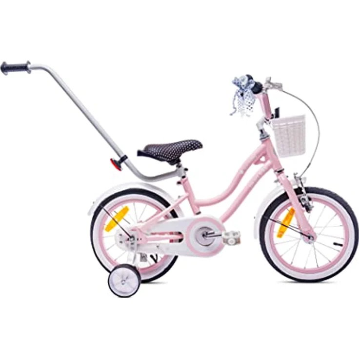 Sun Baby Heart Bike, 14 Zoll Kinderfahrrad mit Schubstange, rosa, für Gesamtgewicht bis 50 kg – Bild 2