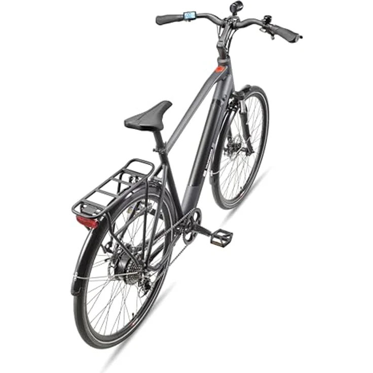 Telefunken E-Bike XT490, 28 Zoll Trekking Pedelec mit 250 W Heckmotor, 8-Gang Kettenschaltung & Scheibenbremsen, integrierter 417,6 Wh Akku, granitgrau – Bild 3