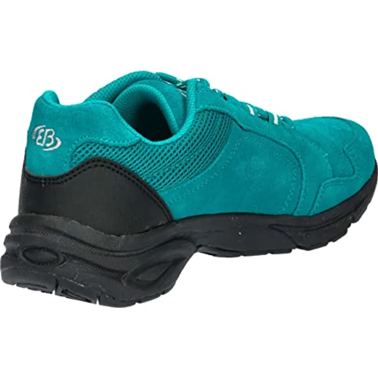 BRÜTTING Nordic Walking Schuh Circle, Outdoorschuh aus Veloursleder mit Wechselfußbett und dämpfender Gummisohle, grau – Bild 4
