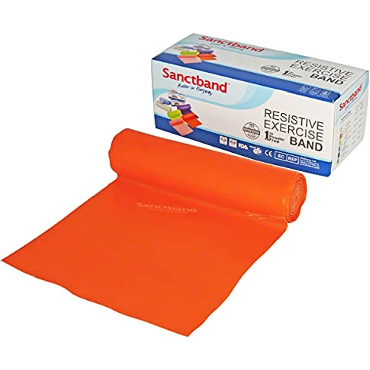 Sanctband Trainingsband 5,5m Orange, leicht, hypoallergen und langlebig für vielseitiges Widerstandstraining – Bild 1