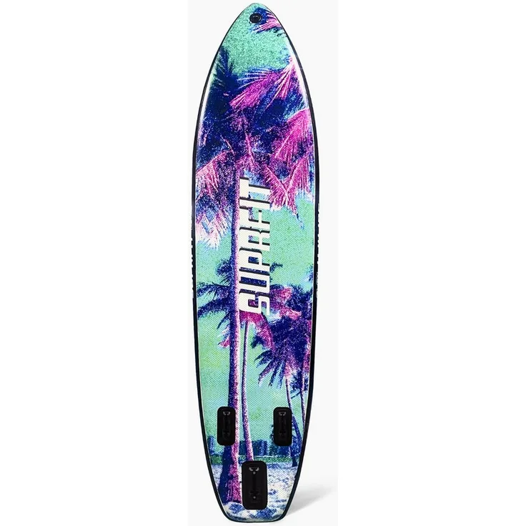 SF SUPRFIT Inflatable SUP-Board Sunset Vice, 330x79x15 cm, 140 kg Tragfähigkeit, inkl. Paddel und Zubehör, perfekt für Anfänger