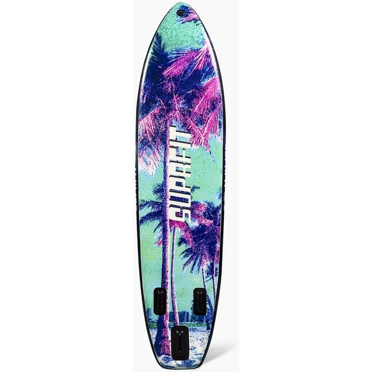 SF SUPRFIT Inflatable SUP-Board Sunset Vice, 330x79x15 cm, 140 kg Tragfähigkeit, inkl. Paddel und Zubehör, perfekt für Anfänger