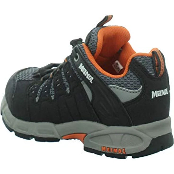 Meindl Snap Junior, Midcut Wanderschuhe für Kinder, grafit/orange, atmungsaktiv und robust – Bild 3