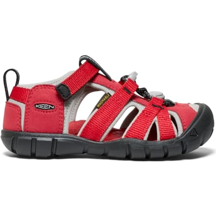 KEEN Seacamp II CNX, Wassersandale mit griffiger Sohle und sicher verstaubaren Schnürsenkeln, rot 25 – Bild 2