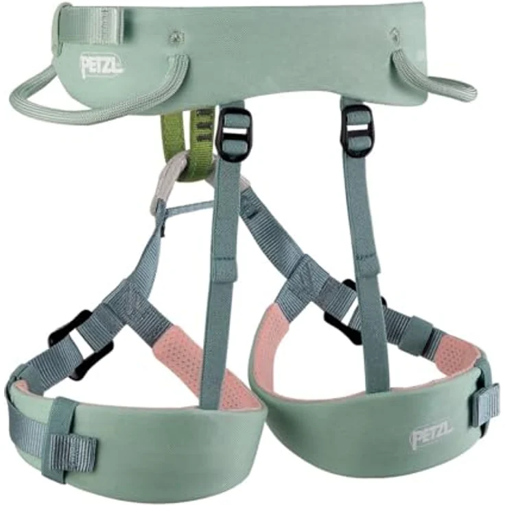 PETZL Macchu Kinder Sportklettergurt, verstellbar, CE-zertifiziert, jadegreen, aus 100 % recyceltem Polyester – Bild 2