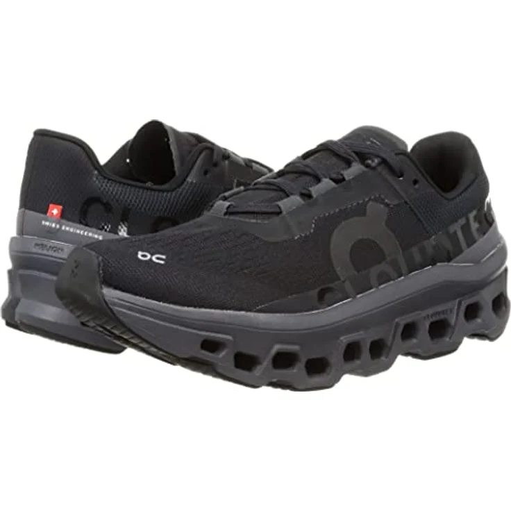 On Running Cloudmonster, Damen Laufschuhe mit atmungsaktivem Obermaterial, Dämpfung und guter Traktion, Schwarz, Größe 38.5 – Bild 8