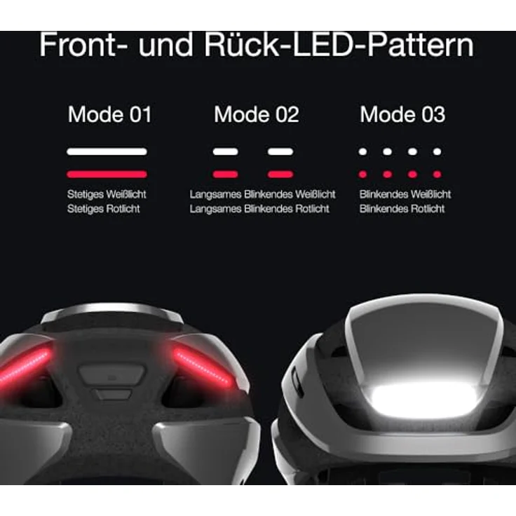 Lumos Velohelm Ultra, integrierte COB-LED-Beleuchtung und Blinker, Größe 61-65 cm – Bild 2