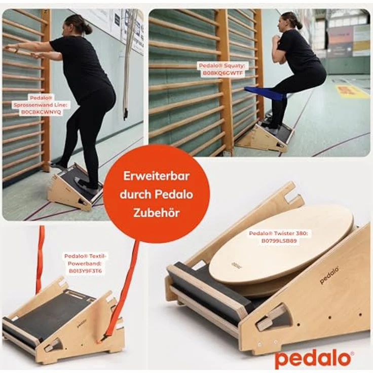 pedalo Kniefit Wadendehner Knietrainer Slant Board Fußtrainer Beintrainer Schrägbrett Patellasyndrom Rehabilitation Beinkraft Kniebeuge – Bild 5