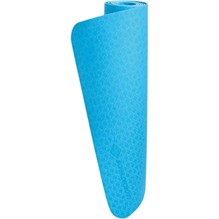 Schildkröt Yogamatte 4 mm, Blau, rutschfest, PVC frei, mit Tragetasche – Bild 1