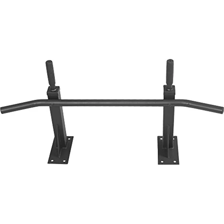 GORILLA SPORTS® Klimmzugstange - Wandmontage, mit 5 rutschfeste Griffe, bis 350 kg Belastbar, aus Stahl, inkl. Montageanleitung und Schrauben, Schwarz/Weiß - Pull Up Bar, Klimmzug Stange, Dip Bar – Bild 5