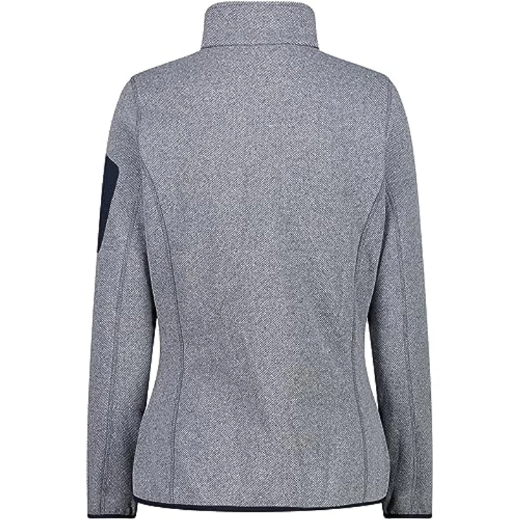 CMP Woman Jacket B.blue-Bianco, Fleecejacke aus 100% Polyester, atmungsaktiv und schnell trocknend, Größe 38 – Bild 2