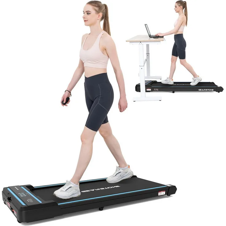 CITYSPORTS Laufband WP3 1400W 1-12km/h 2-in-1 mit Bluetooth-Lautsprechern, ultradünn und geräuschlos, Schwarz - Preisvergleich