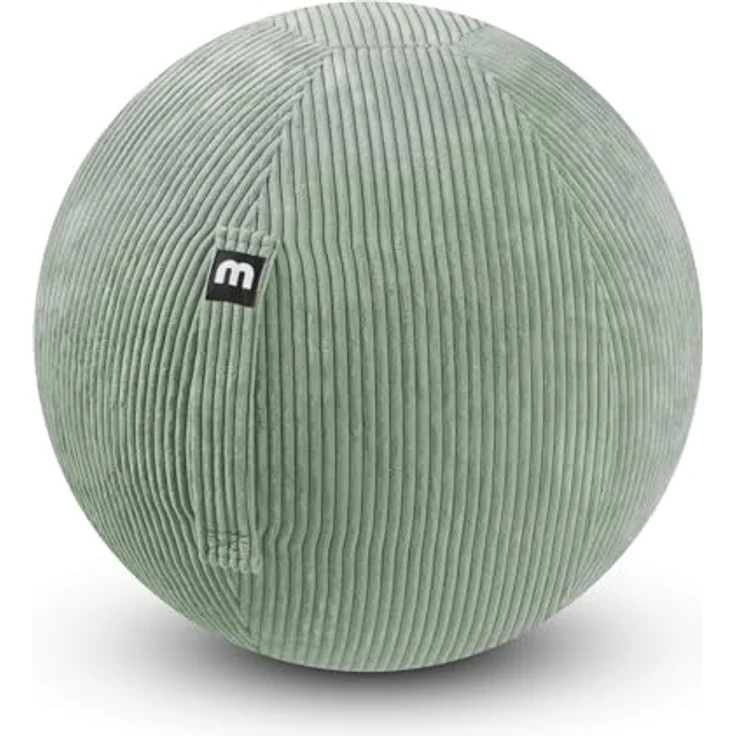 mokebo Stoff Sitzball Büro ergonomisch 'Der Sportliche', Pezziball mit Stoff- oder Cordbezug, 65cm Breite, klimaneutrale Bürostuhl Alternative, blau – Bild 1