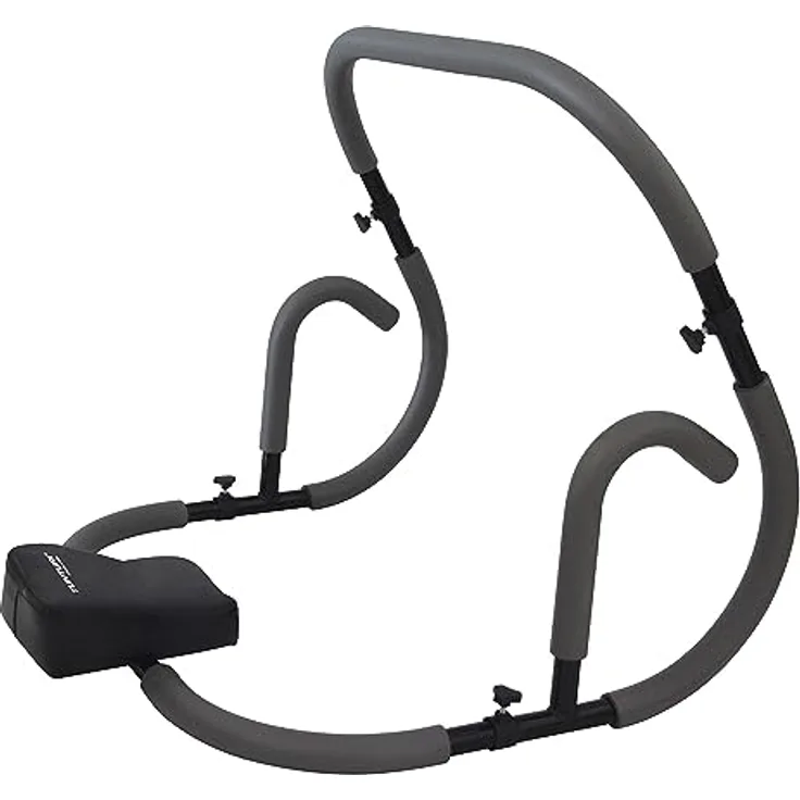 Tunturi AB-Trainer - Bauchtrainer - Abtrainer, Stabiler Stahlrohrrahmen, gepolsterte Armstützen, grau