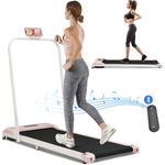 Merax Laufband elektrisch, Underdesk Treadmill, Klappbar 1-6 km/h, Bluetooth, LED-Display, schwarz