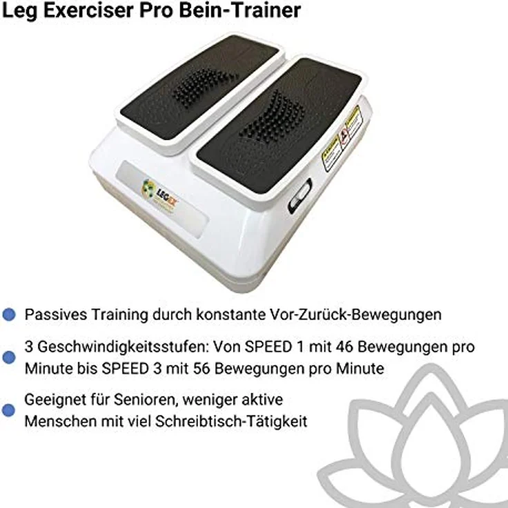 BioEnergiser Leg Exerciser Pro Bein-Trainer I passives Training für Jung & Alt - 3 Stufen - inkl. Fernbedienung I sanfte konstante Bewegung - f. Senioren geeignet I LEGEX Circulation Leg Exerciser Pro – Bild 2